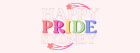 Happy Pride Text Facebook Cover Design