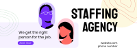 Staffing Agency Booking Facebook Cover Image Preview