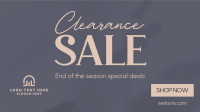 Minimalist Clearance Sale Facebook Event Cover