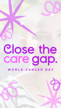 Swirls and Dots World Cancer Day Facebook Story