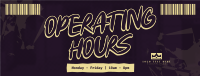 Operating Hours Facebook Cover example 2