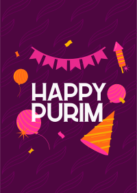 Purim Jewish Festival Flyer