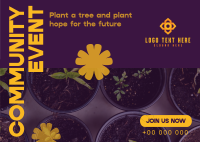 Trees Planting Volunteer Postcard