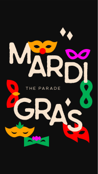 Mardi Gras Parade Mask YouTube Short