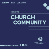 Church Community Instagram Post Design