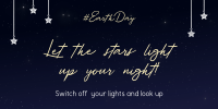 Starry Earth Hour Twitter Post