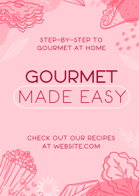 Gourmet Food Vlog Flyer