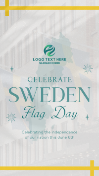 Commemorative Sweden Flag Day Facebook Story