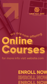 Online Courses Enrollment Instagram Story