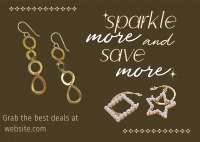 Jewelry Promo Sale Postcard