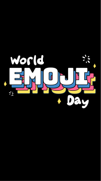 Emoji Day Lettering Facebook Story