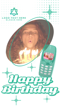 Retro Birthday Greeting Instagram Reel Image Preview