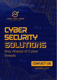 Cyber Security Futuristic Flyer