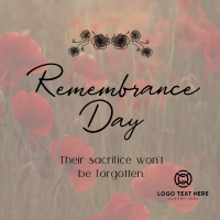 Fallen But Not Forgotten Instagram Post Design