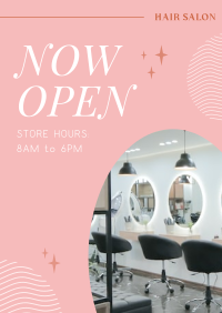 Hair Salon is Open Poster