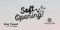 Soft Opening Launch Cute Twitter Post