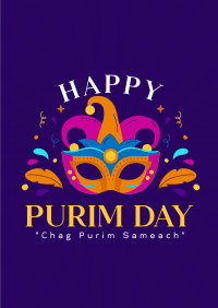 Purim Celebration Event Poster