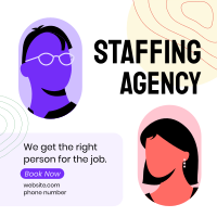 Staffing Agency Booking Instagram Post Design