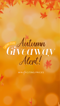 Autumn Giveaway Alert YouTube Short