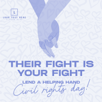 Lend A Helping Hand Instagram Post Design