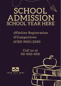 School Admission Year Poster