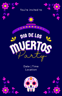 Day of the Dead Invitation Image Preview