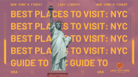 Best Places to Visit in New York City Zoom Background Design