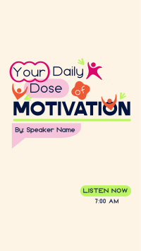 Daily Motivational Podcast Facebook Story