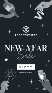 New Year Sale Facebook Story