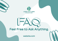 Agnostic Contemporary FAQ Postcard