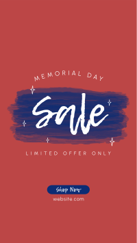 Memorial Day Promo Facebook Story