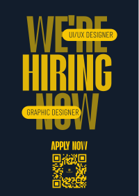 Simple We're Hiring Flyer Design