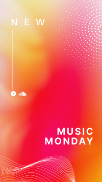 Music Monday Gradient Facebook Story