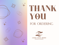 Cosmic Plane Thank You Card