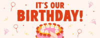 It's Our Birthday Facebook Cover Image Preview