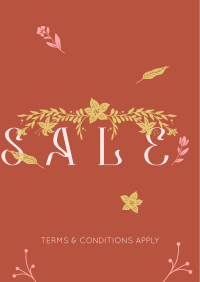 Generic Floral Sale Poster