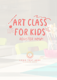 Art Class For Kids Poster