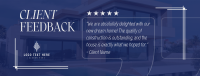 Client Testimonial Construction Facebook Cover