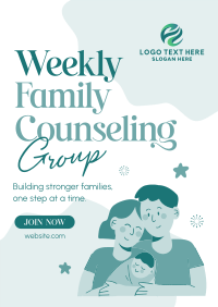 Weekly Family Counseling Flyer