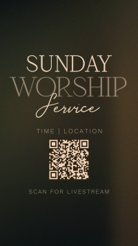 Radiant Sunday Church Service Instagram Reel Image Preview