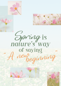 Spring Quote Flyer Design