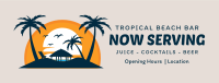 Tropical Beach Bar Facebook Cover