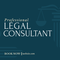 Professional Legal Consultant Instagram Post Design