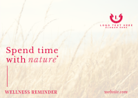 Elegant Wellness Reminder Postcard