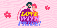 Love with Pride Twitter Post