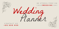 Trendy Wedding Planner Twitter Post Design