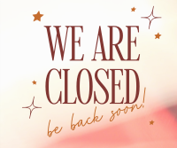 We're Closed Facebook Post Design