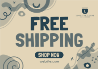 Quirky Shipping Promo Postcard