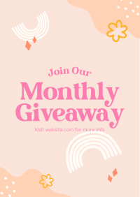 Monthly Giveaway Flyer