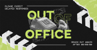 Grungy Out Of Office Facebook Ad